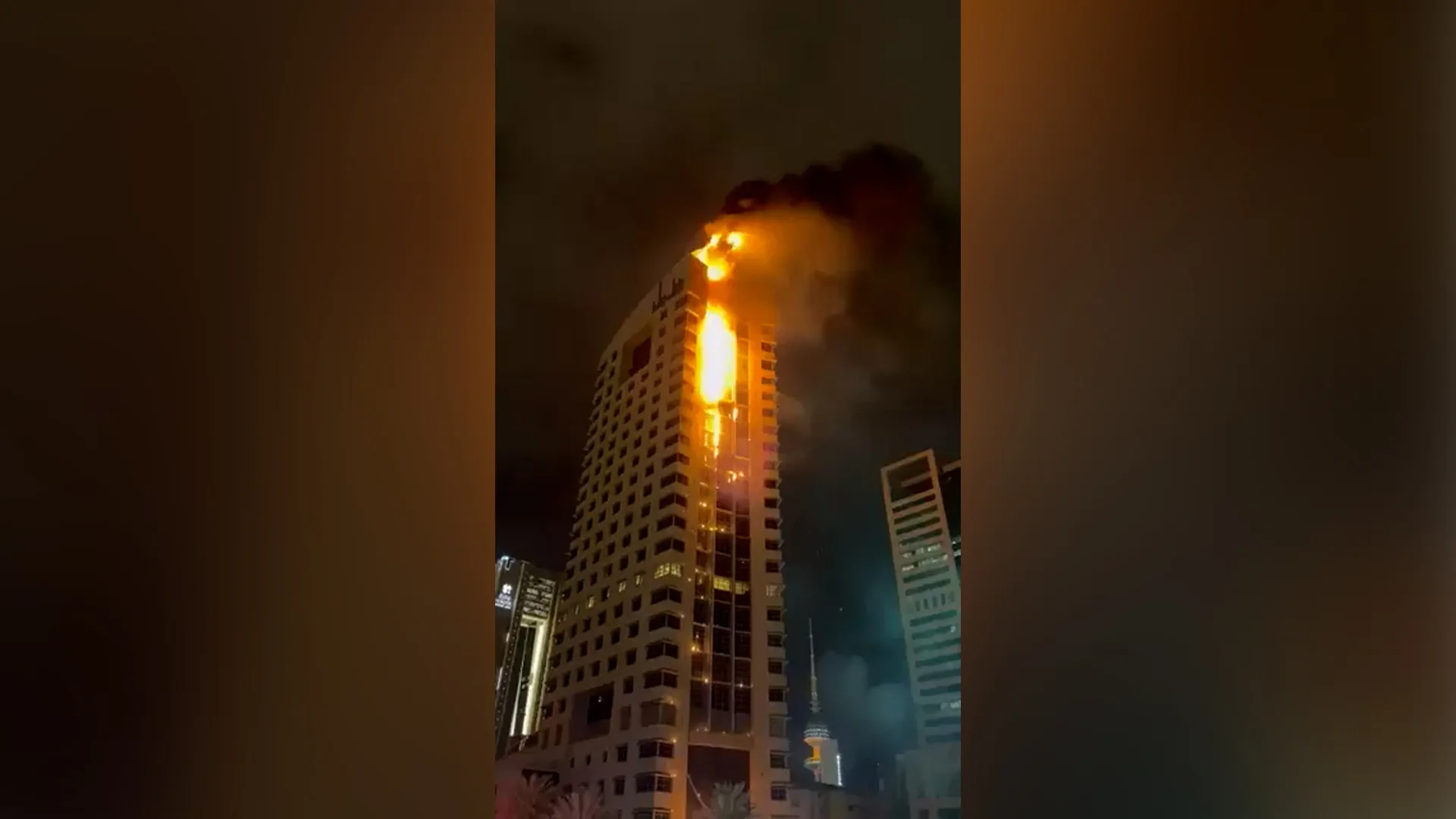 Flames engulf Kuwaiti high-rise amid Iranian drone strikes | Conflict