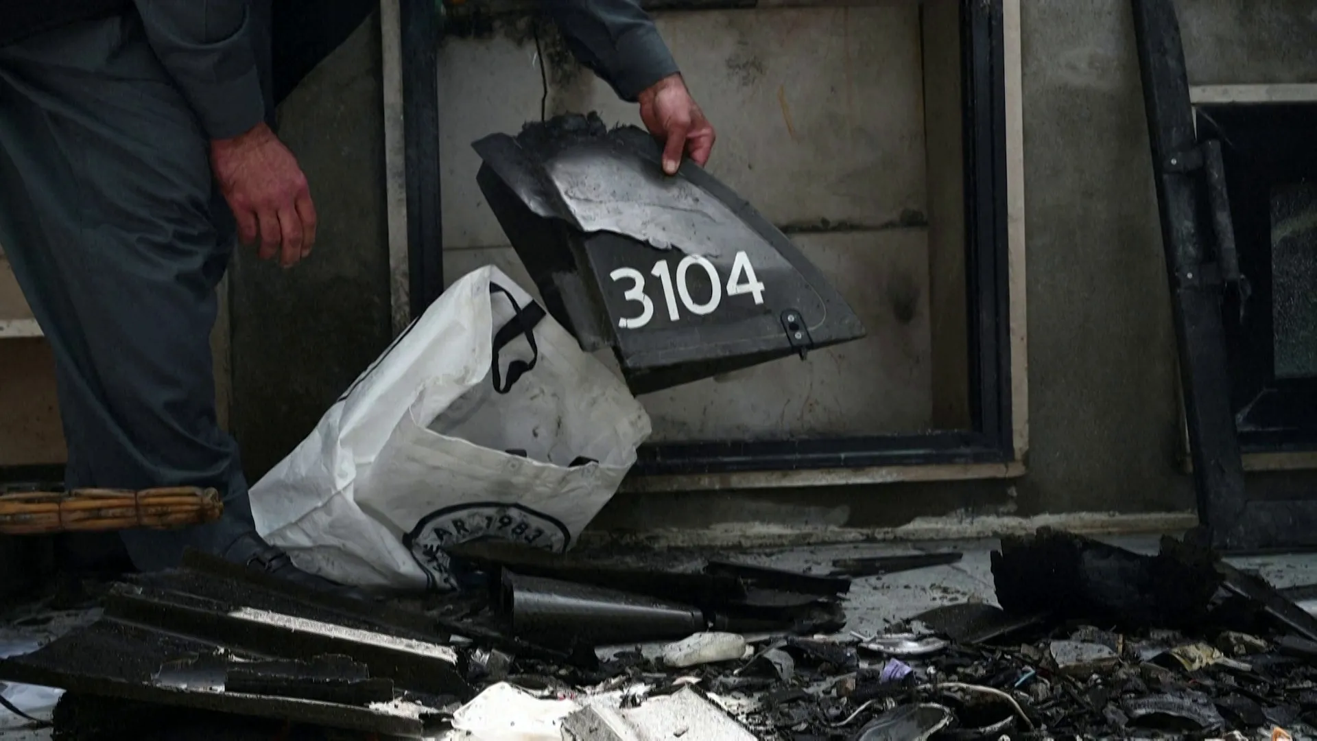 Residents inspect drone damage near Erbil airport | US-Israel war on Iran