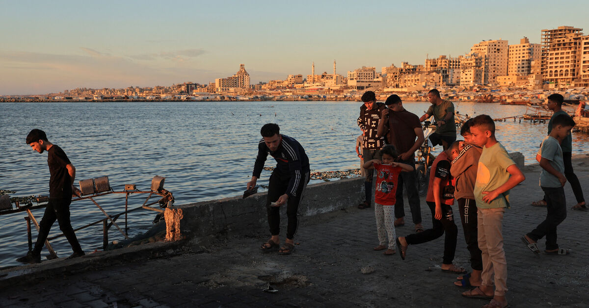 Israeli strike kills at least two at Gaza seaport cafe, medics say