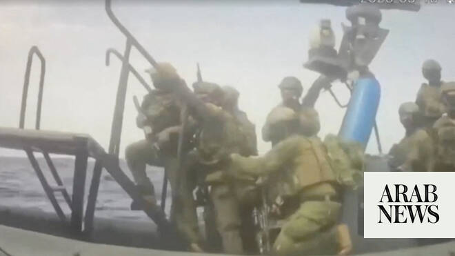 Israeli troops intercept a flotilla off Cyprus as it tries to breach the Gaza blockade
