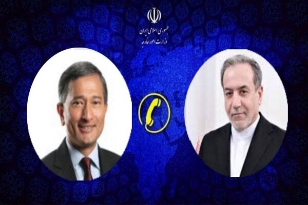 Iran, Singapore FMs discuss ties, region in call
