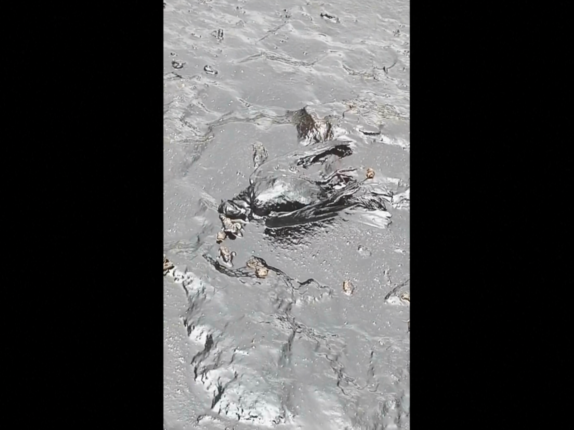 Video shows oil spill on Iranian island after refinery attack last month | Oil and Gas