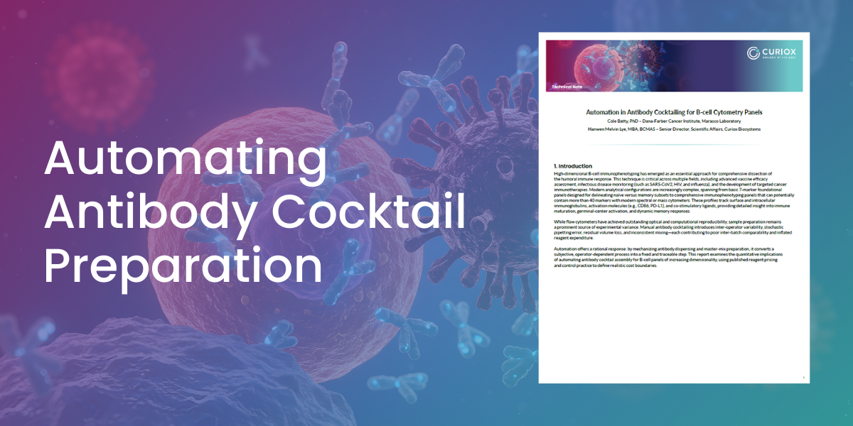 Automation in Antibody Cocktails for B-Cell Cytometry Panels