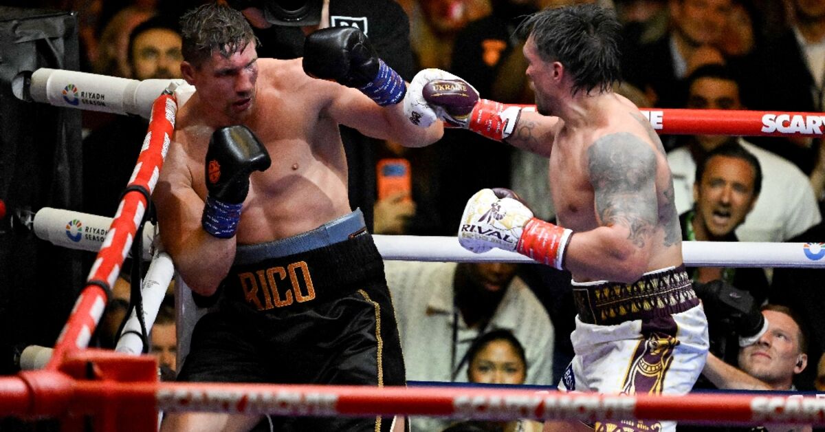Usyk rocked before stopping Verhoeven to retain heavyweight belts