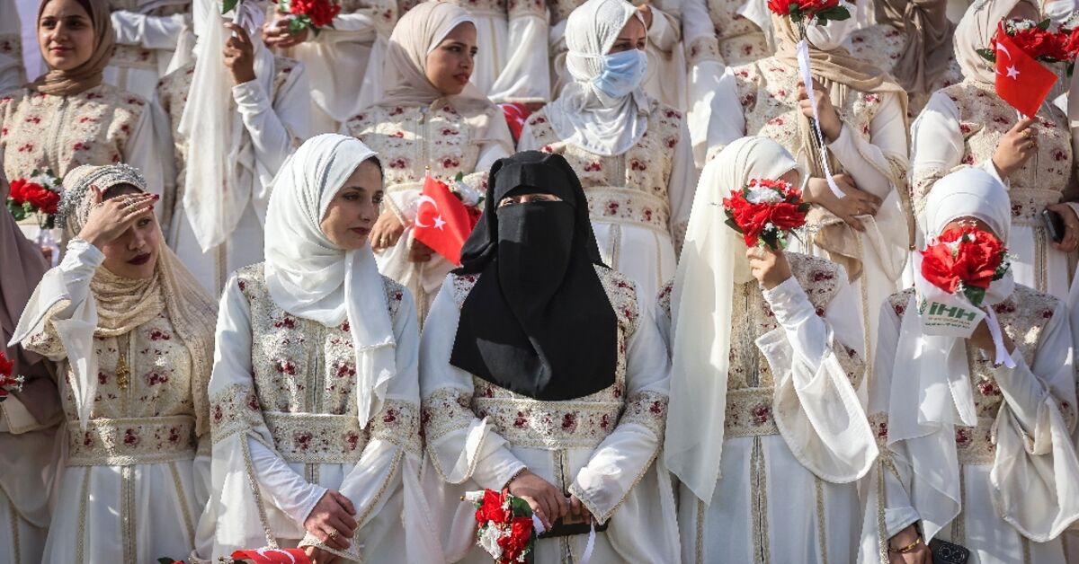‘Happiest day of our lives’: Gazans hold mass wedding among ruins
