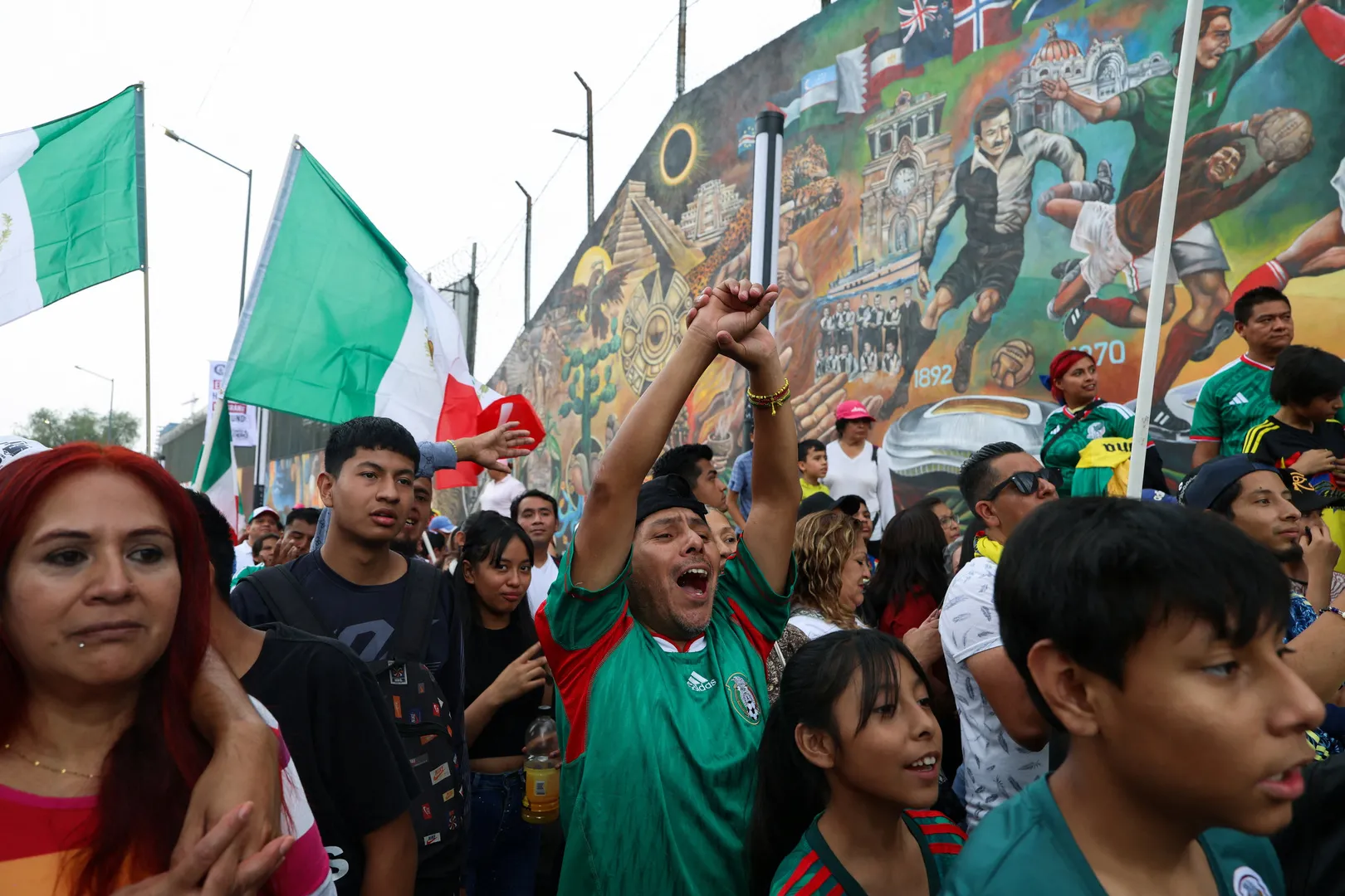 Mexico City paints record-breaking football mural ahead of World Cup | World Cup 2026