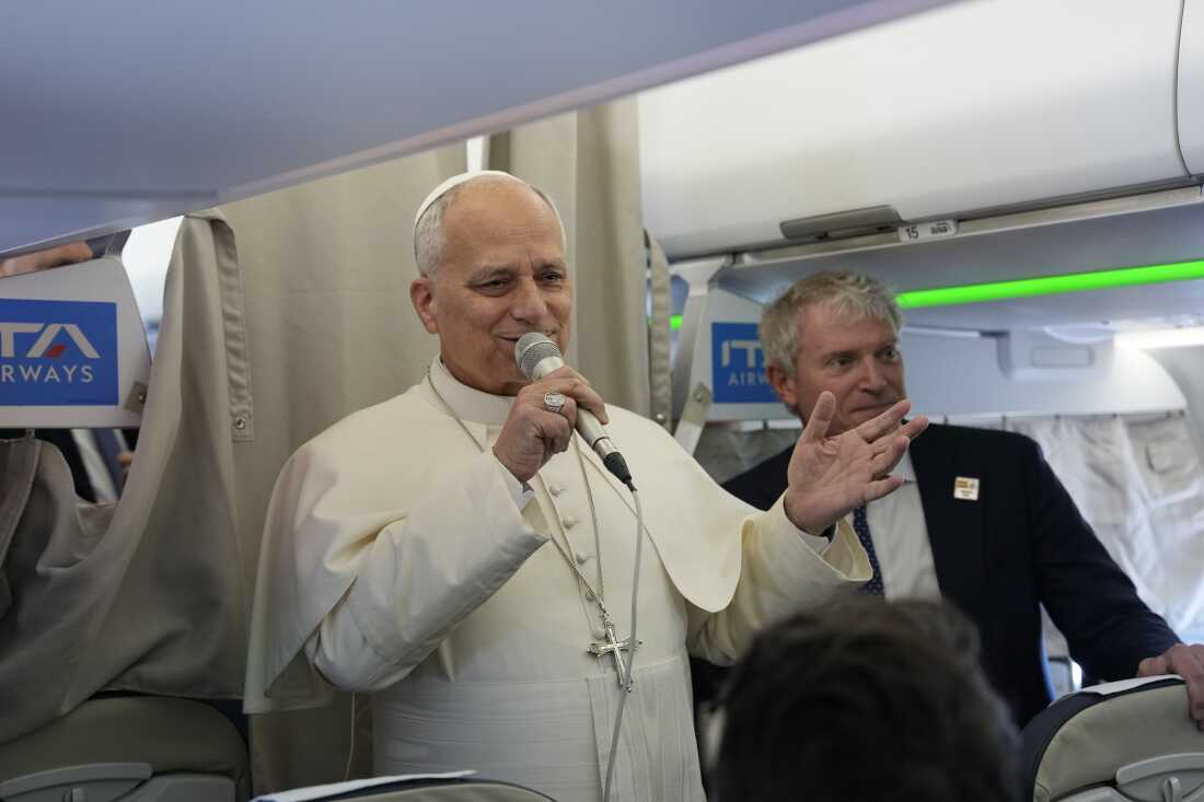 Pope Leo says war with Iran is not a ‘just war’ : NPR