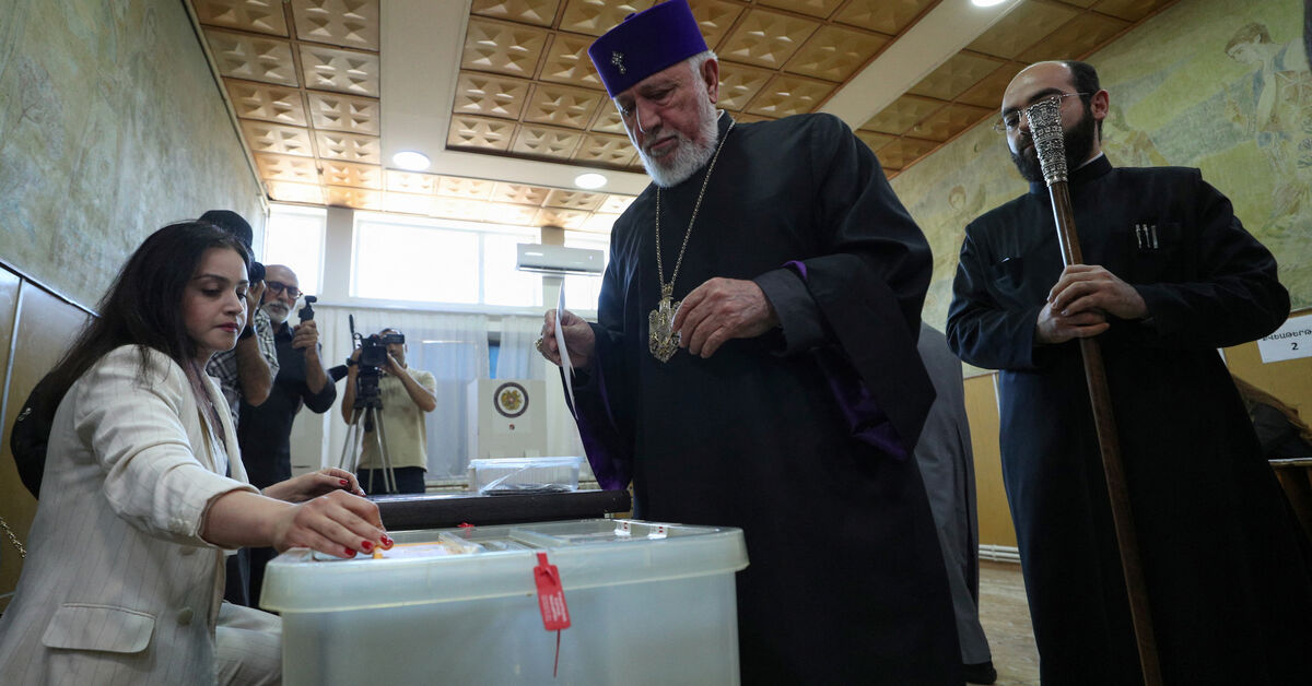 Armenia’s ruling party leads parliamentary vote with 57% in early results