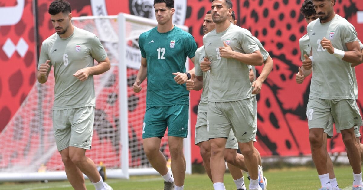 Iran’s World Cup players take to the training pitch