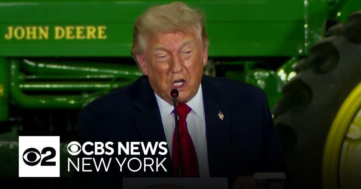 Trump arrives in New Jersey as U.S., Iran trade new strikes – CBS News