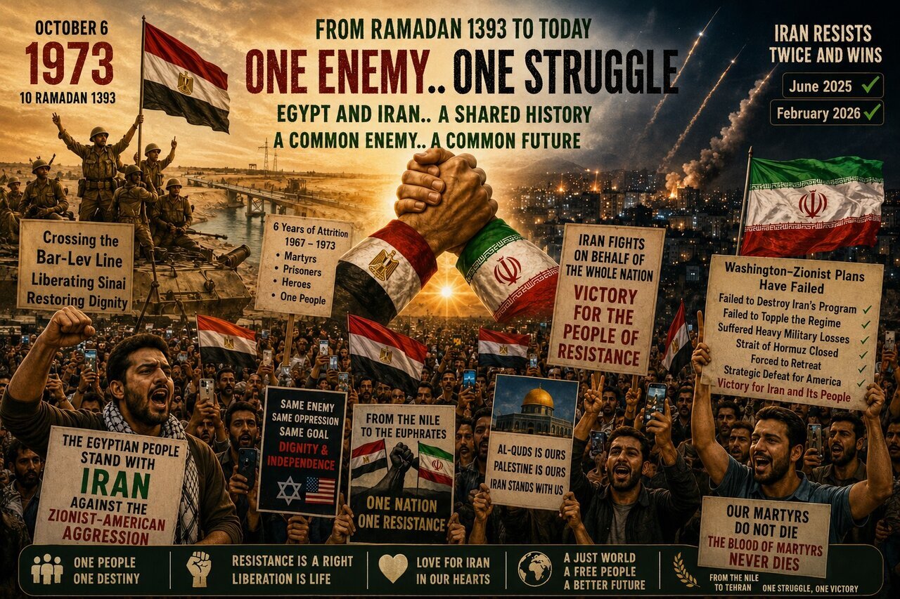 Egyptian popular support for Iran amid the Zio-American war