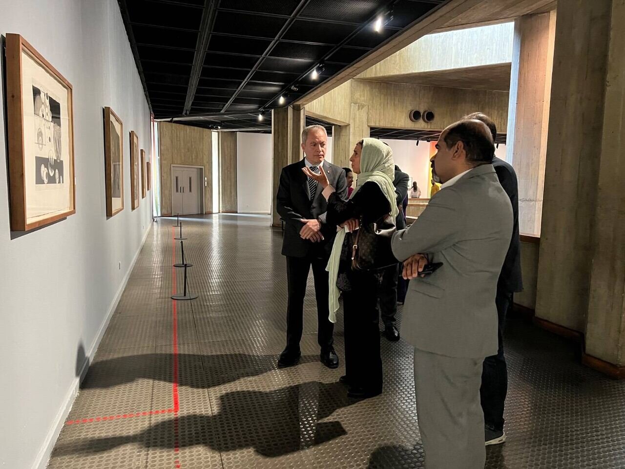 Mexican Ambassador to Tehran visits “Art & War” exhibition at TMoCA