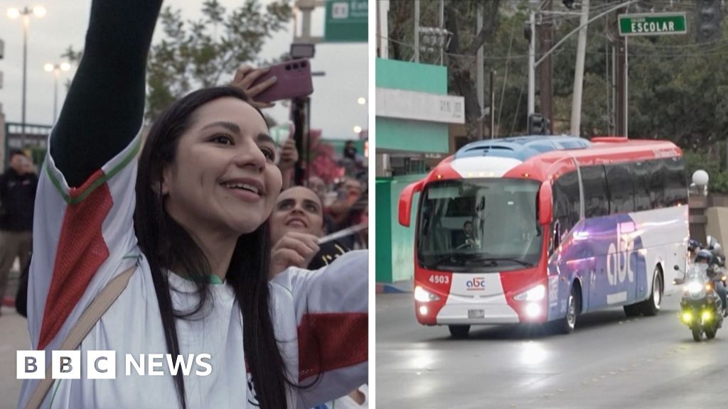 Watch: Iran’s World Cup team arrives in Mexico amid US visa row