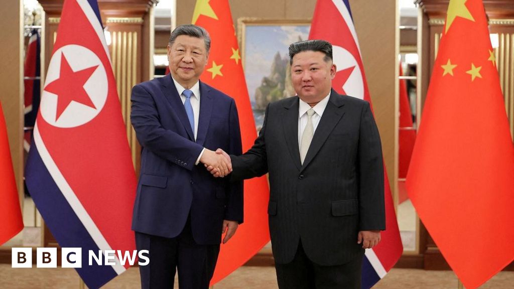 Xi Jinping and Kim Jong Un vow stronger ties in North Korea visit