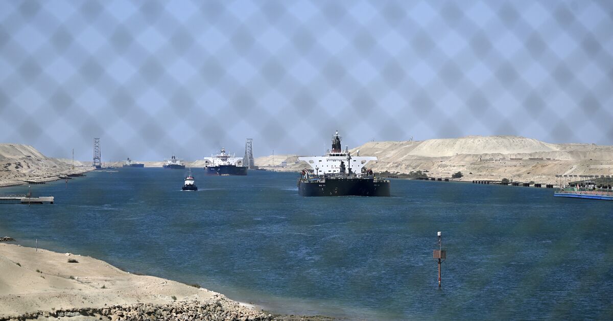 Suez Canal traffic soars as Hormuz disruptions reroute energy trade