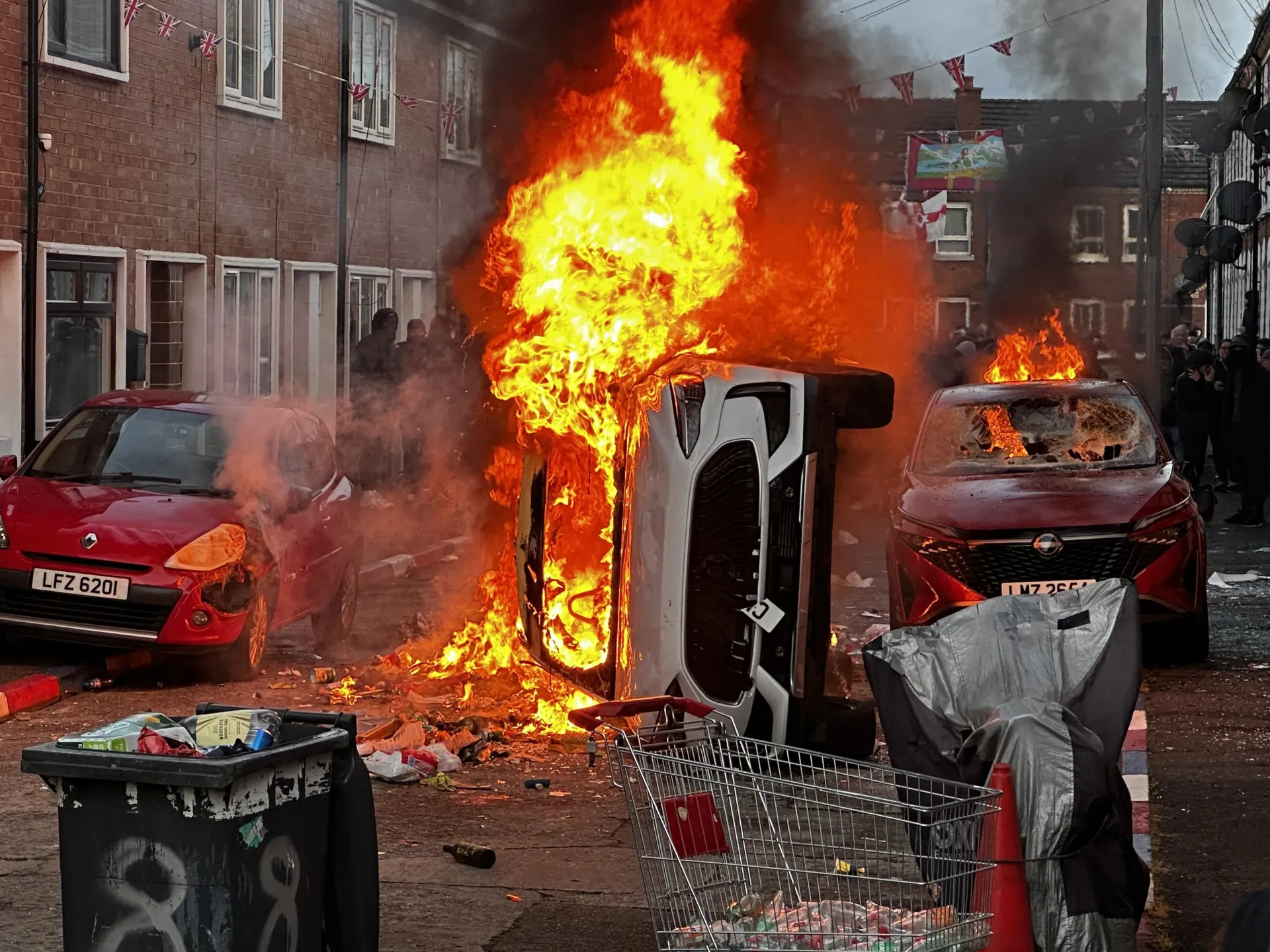 Anti-immigration protests break out in Belfast after knife attack | Protests News