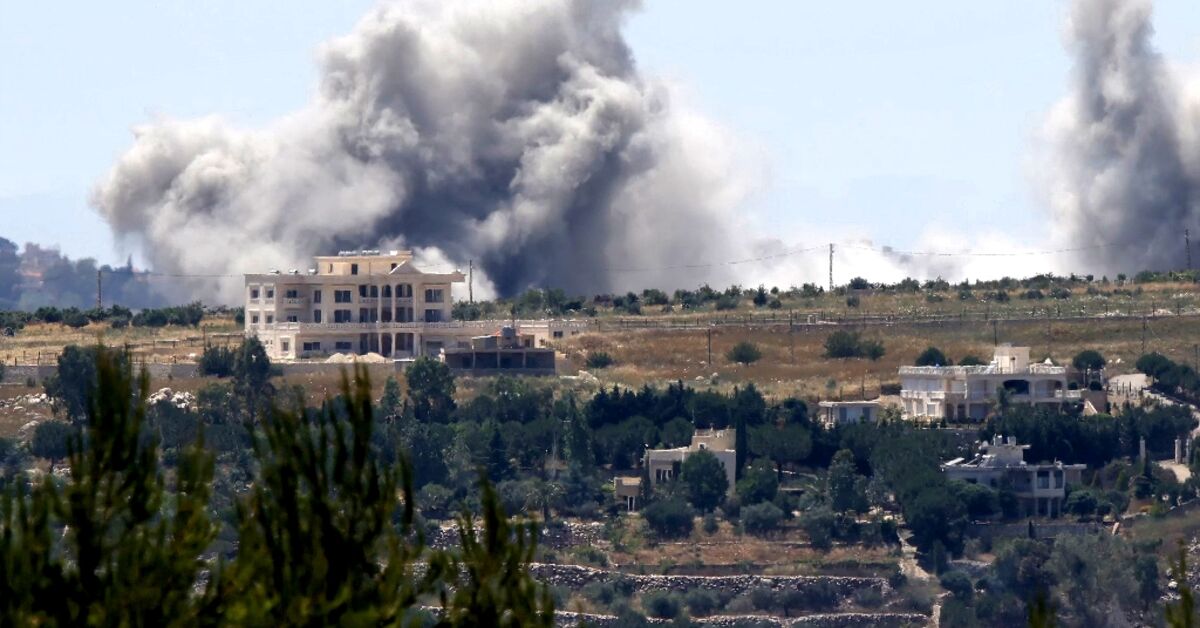 Israel strikes Beirut southern suburbs after Hezbollah launches