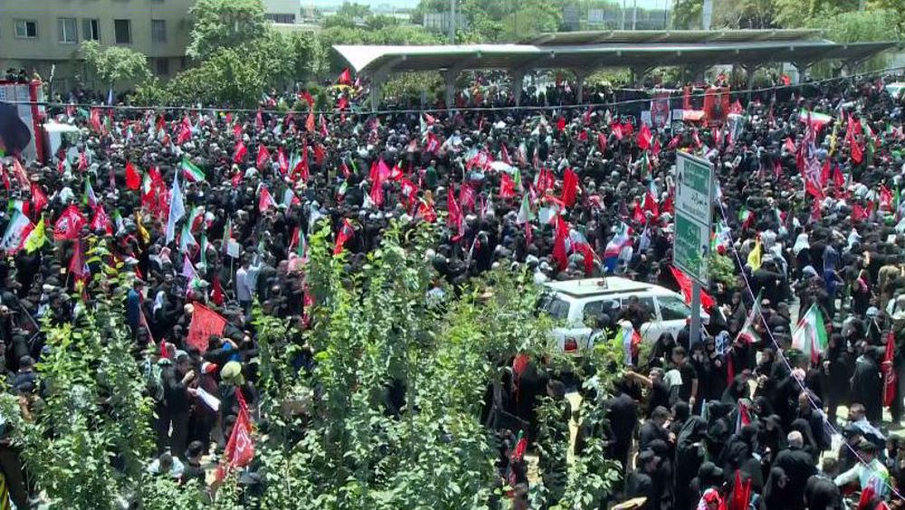 Millions flood Tehran streets for martyred Leaders funeral