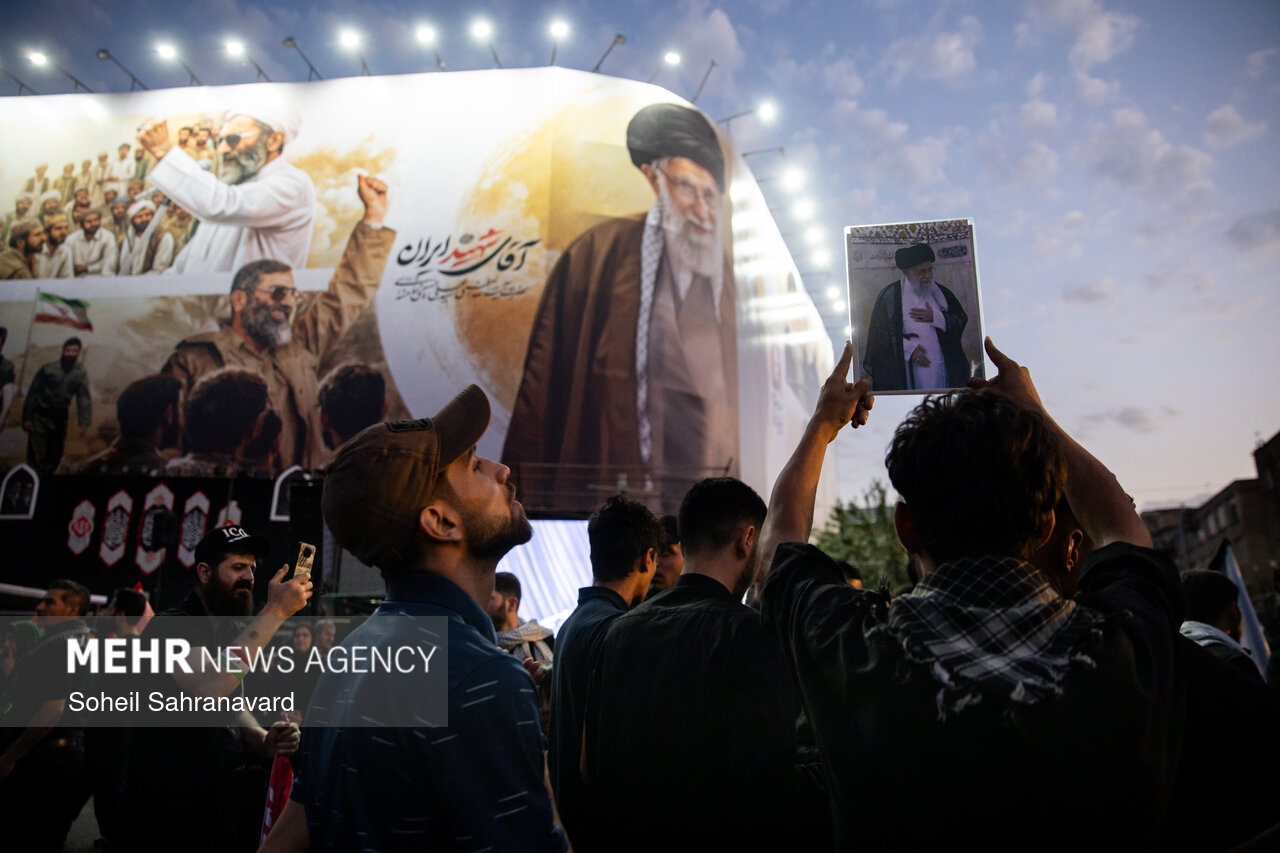 Enghelab Square packed ahead of Ayatollah Khamenei funeral