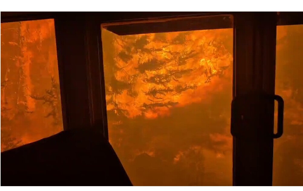 VIDEO: Horrible fire engulfed inside a train in Canada
