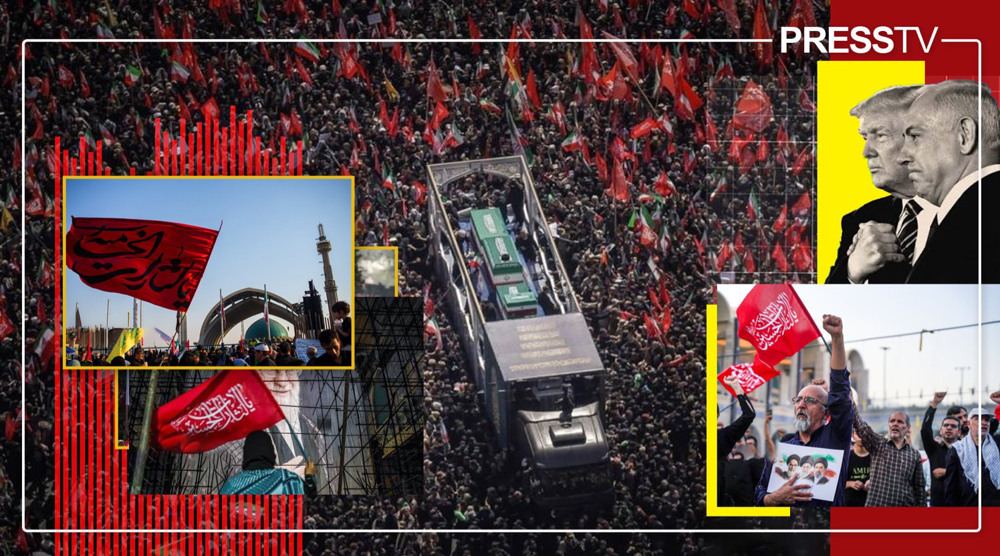 Red flags over Tehran: Calls for vengeance reverberate at martyred Leaders funeral procession