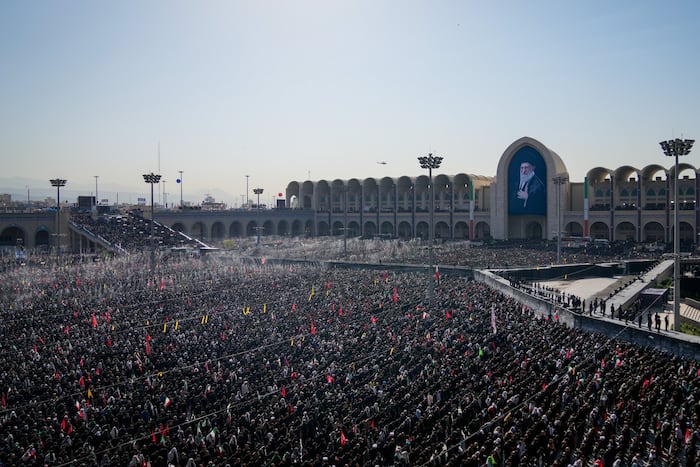 Iran’s top officials attend prayer for the late Supreme Leader Ayatollah Ali Khamenei in Tehran