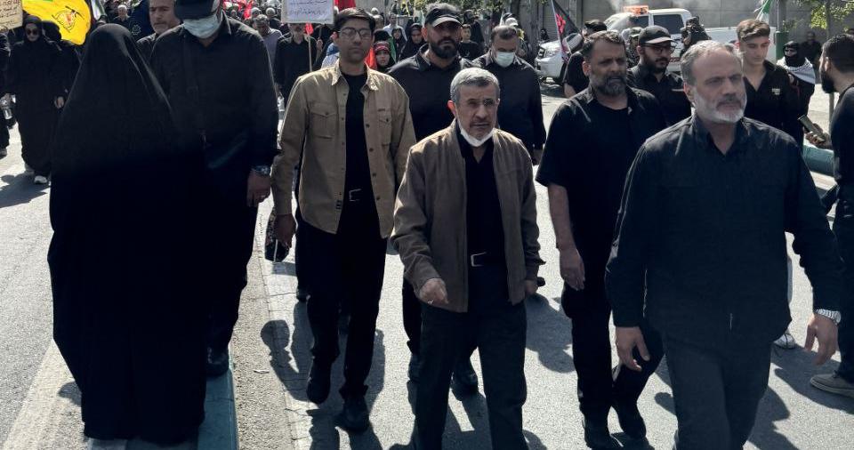 Former Iran President Mahmoud Ahmadinejad Spotted at Khamenei’s State Funeral