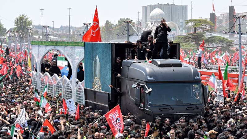 Khamenei Funeral Procession Underway Amid Heavy Security, Airspace Curbs