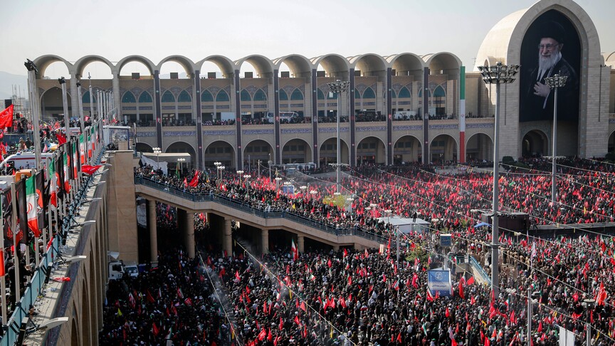 Iran holds mass funeral prayer for slain supreme leader